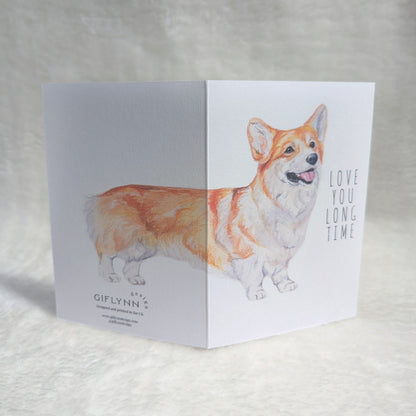 Love You Long Time - Dog Greeting Card 🐶🥰