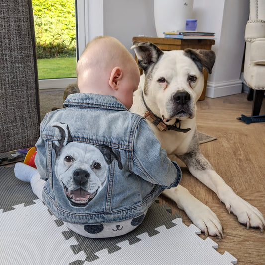Children's Pet Portrait Denim Jacket - 0-14 years