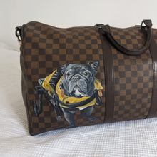 Load image into Gallery viewer, Large Hand-Painted Pet Portrait Leather/Faux Leather Items - Purse, Bag, Wallet
