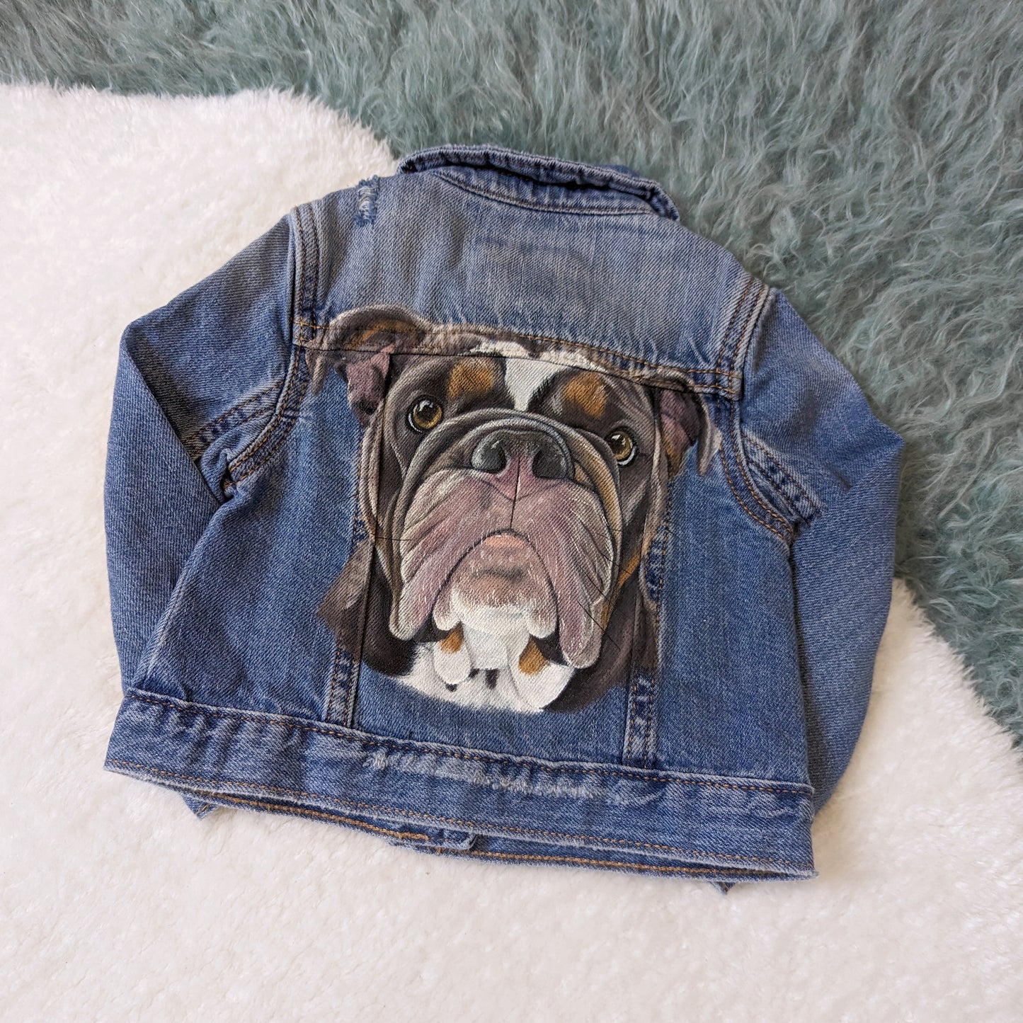 Children's Pet Portrait Denim Jacket - 0-14 years