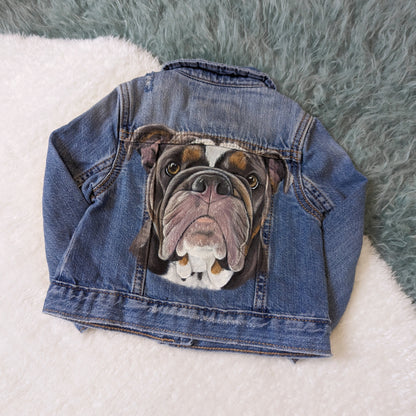 Children's Pet Portrait Denim Jacket - 0-14 years