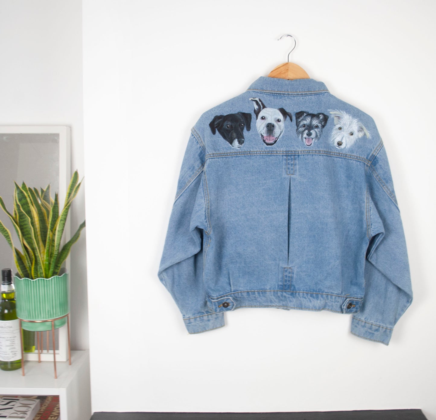 Adult Pet Portrait Denim Jacket